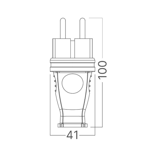 Imagine STECHER SCHUKO CAUCIUC IP44 16A 230V NEGRU BRAYTRON