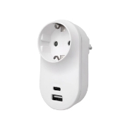 Imagine STECHER SCHUKO USB A+C 3.4A ALB