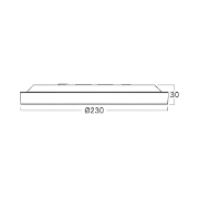 Imagine PLAFONIERA LED 20W 5in1 1600lm IP40 JADE-G2-SLR NEGRU RND
