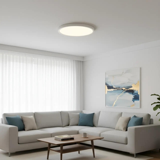 Imagine PLAFONIERA LED 25W 5in1 2100lm IP40 JADE-G2-SLR ALB RND