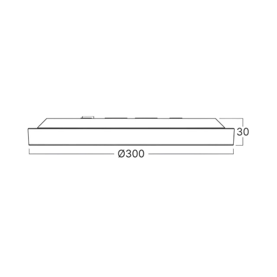 Imagine PLAFONIERA LED 25W 5in1 2100lm IP40 JADE-G2-SLR NEGRU RND