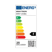 Imagine PLAFONIERA LED 25W 5in1 2100lm IP40 JADE-G2-SLR NEGRU RND