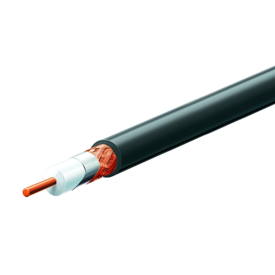 Imagine Cablu coaxial, 75 Ohmi, 100 m/rolă