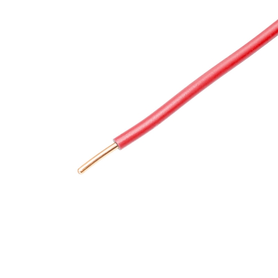 Imagine Conductor rigid cupru, FY 4.0 mm², roșu – mosor 300m