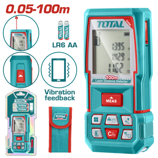 Imagine TOTAL - APARAT LASER PENTRU MASURARE DISTANTA, INTERVAL DE MASURE 0.05-100M