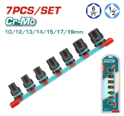 Imagine TOTAL - SET 7 PIESE TUBULARE DE IMPACT ADANCI - 1/2"