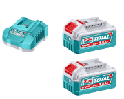 Imagine TOTAL - KIT 2 BATERII SI INCARCATOR - 20V - 4.0Ah