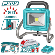 Imagine TOTAL - LAMPA DE LUCRU - 1800 LUMENI - LI-ION - 20V (INCLUDE ACUMULATOR SI INCARCATOR)