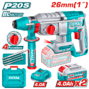 Imagine TOTAL - CIOCAN ROTOPERCUTOR - 2,5J - 20V - LI-ION (INCLUDE 2 ACUMULATORI SI INCARCATOR)