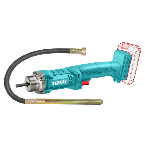 Imagine TOTAL - VIBRATOR DE BETON - 20V - 2.0Ah (NU INCLUDE ACUMULATOR SI INCARCATOR)