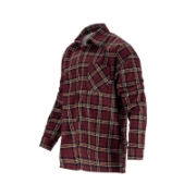 Imagine CAMASA FLANEL CU CAROURI DUNGATE / BORDO - 2XL
