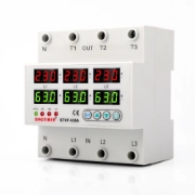 Imagine Releu TRIFAZIC, SINOTIMER, siguranta digitala de protectie tensiune afisata 220V, 1-63A, STVP-935-63A,  recuperare automata