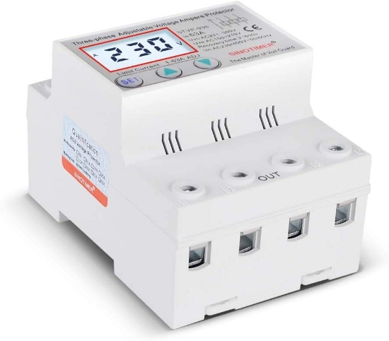 Imagine Releu trifazic Sinotimer, siguranta digitala de protectie tensiune 380V, 1-40A,  recuperare automata, STVP-936-40A