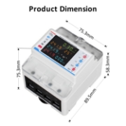 Imagine Contor de energie smart WIFI, Sinotimer, bidirectional, trifazic 3P+N, pentru panouri fotovoltaice 100A