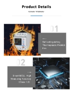 Imagine Contor de energie trifazic 3P+N, diferential, protectie supratensiuni, Sinotimer ,WiFi Tuya, bidirecțional, PV100A