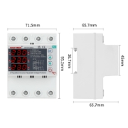 Imagine Releu trifazic SINOTIMER, siguranta digitala de protectie tensiune trifazic 80A,  recuperare automata, STVP936V-80A