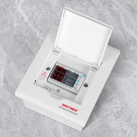 Imagine Releu trifazic SINOTIMER, siguranta digitala de protectie tensiune trifazic 80A,  recuperare automata, STVP936V-80A