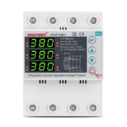 Imagine Releu protectie tensiune trifazic Sinotimer STVP-936V, 80A, 3P+N, 230/400V, supratensiune si subtensiune, PV