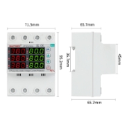 Imagine Releu protectie trifazic Sinotimer STVP-936VA, 80A, protectie tensiune si curent, afisaj digital, PV
