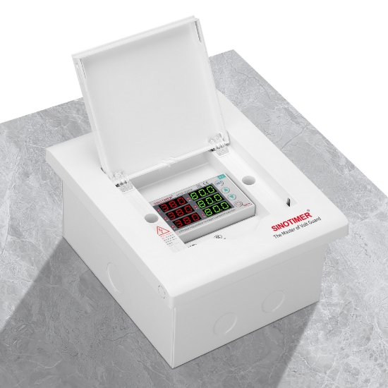 Imagine Releu protectie trifazic Sinotimer STVP-936VA, 80A, protectie tensiune si curent, afisaj digital, PV