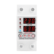 Imagine Releu siguranta digitala  de protectie tensiune, Sinotimer, 63A, SVP-918-63A, ecran dublu LED, recuperare automata