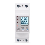 Imagine Releu siguranta digitala protectie tensiune,Sinotimer, intre 1- 80A programabil ,ecran  LED, arata consum kWh, SVP-917-80A
