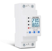 Imagine Releu siguranta digitala protectie tensiune,Sinotimer, intre 1- 80A programabil ,ecran  LED, arata consum kWh, SVP-917-80A