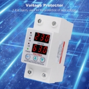Imagine Releu siguranta digitala  de protectie tensiune, Sinotimer, 63A, ecran  LED, recuperare automata, SVP-63A