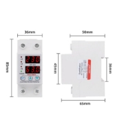 Imagine Releu siguranta digitala  de protectie tensiune, Sinotimer, 63A, ecran  LED, recuperare automata, SVP-63A