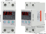Imagine Releu monofazic protectie tensiune programabil, Sinotimer, 63A, ecran digital LED, recuperare automata, SVP-912-63A