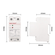 Imagine Releu Sinotimer, siguranta digitala  de protectie tensiune, Sinotimer, 5A, SAP-32, recuperare automata