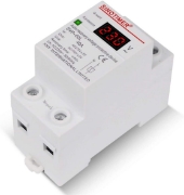 Imagine Releu siguranta digitala  de protectie tensiune, Sinotimer, 40A, 230V, SVP-60L, recuperare automata