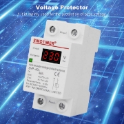Imagine Releu siguranta digitala  de protectie tensiune, Sinotimer, 40A, 230V, SVP-60L, recuperare automata