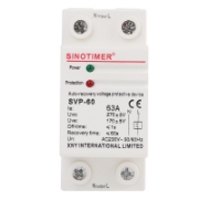 Imagine Releu siguranta digitala  de protectie tensiune, Sinotimer, SVP-60, 63A