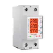 Imagine Releu siguranta digitala  de protectie tensiune, Sinotimer, programabil intre 1-80A, 220V,  recuperare automata, SVP-977
