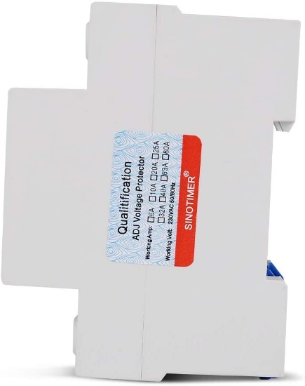 Imagine Releu siguranta digitala  de protectie tensiune, Sinotimer, programabil intre 1-80A, 220V,  recuperare automata, SVP-977