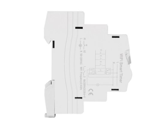 Imagine Comutator monofazat SINOTIMER WDS688 5-60A 230V Smart WiFi Control din aplicatia telefon mobil multifunctional