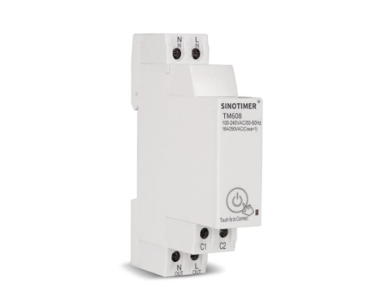 Imagine Comutator WIFI temporizat , Sinotimer, digital monofazat de la distanta SINOTIMER TM608 AC 110V 220V 16A 18mm