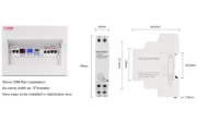 Imagine Comutator WIFI temporizat , Sinotimer, digital monofazat de la distanta SINOTIMER TM608 AC 110V 220V 16A 18mm
