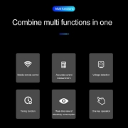 Imagine Comutator WIFI temporizat , Sinotimer, digital monofazat de la distanta SINOTIMER TM608 AC 110V 220V 16A 18mm