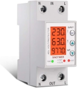Imagine Releu siguranta digitala  de protectie tensiune, Sinotimer, programabil intre 1-63A, 220V,  recuperare automata, SVP-977