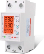 Imagine Releu siguranta digitala  de protectie tensiune, Sinotimer, programabil intre 1-63A, 220V,  recuperare automata, SVP-977