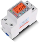 Imagine Releu siguranta digitala  de protectie tensiune, Sinotimer, programabil intre 1-63A, 220V,  recuperare automata, SVP-977