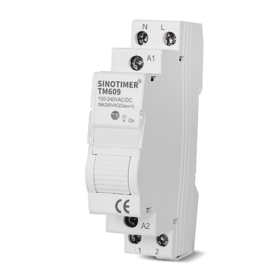 Imagine Siguranta electrica, Sinotimer, comutator temporizat monofazat, control Wifi, 230V AC 50-60Hz, 16A, TM609-16A
