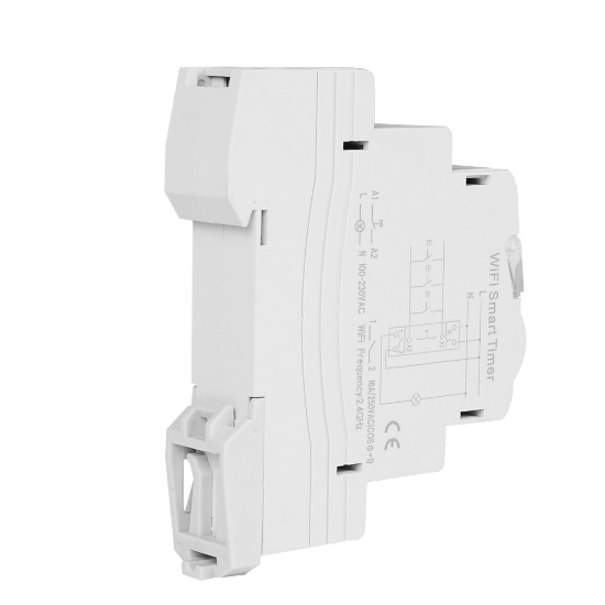 Imagine Siguranta electrica, Sinotimer, comutator temporizat monofazat, control Wifi, 230V AC 50-60Hz, 16A, TM609-16A
