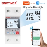 Imagine Releu Sinotimer, Wifi Tuya, diferential, protectie supratensiune, subtensiune, reglabil intre 1-63A, contor energie