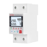 Imagine Releu Sinotimer, Wifi Tuya, diferential, protectie supratensiune, subtensiune, reglabil intre 1-63A, contor energie