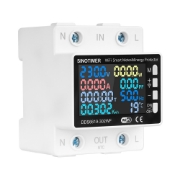 Imagine Releu protectie Sinotimer, supra/subtensiune Tuya Smart WiFi, contor de energie, reglabil 0-63A monitor energie de mare precizie