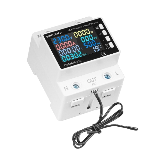 Imagine Releu protectie Sinotimer, supra si subtensiune, contor de energie, reglabil 0-63A monitor energie de mare precizie