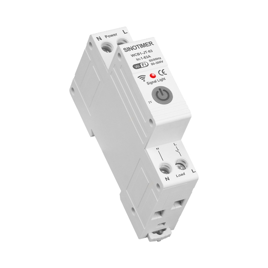 Imagine Releu protectie supratensiune, 63A AC220V, WiFi aplicatie Tuya, temporizator, temperatura, protectie curent, contor energie